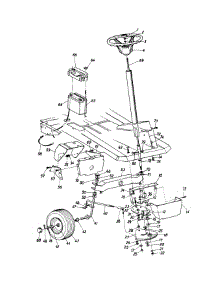 Steering Assembly parts for White Outdoor Lawn Tractor 134B561B190 / 1994 from AppliancePartsPros.com
