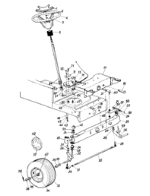 Steering Assembly parts for White Outdoor Lawn Tractor 134R676G190 / 1994 from AppliancePartsPros.com