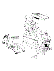 Front Panels parts for White Outdoor Lawn Tractor 134T676G190 / 1994 from AppliancePartsPros.com