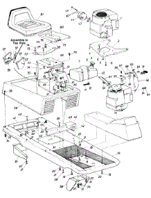Chassis Assembly parts for White Outdoor Lawn Tractor 135-511-190 / 1985 from AppliancePartsPros.com