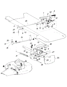 Deck Lift Assembly parts for White Outdoor Lawn Tractor 135-514-190 / 1985 from AppliancePartsPros.com