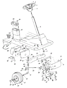 Steering Assembly parts for White Outdoor Lawn Tractor 135-514-190 / 1985 from AppliancePartsPros.com