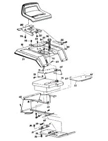 Seat Assembly parts for White Outdoor Lawn Tractor 135-782-190 / 1985 from AppliancePartsPros.com