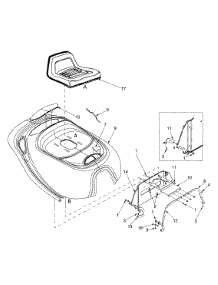 Hood And Seat Assembly parts for White Outdoor Lawn Tractor 13A-325-190 / 1999 from AppliancePartsPros.com