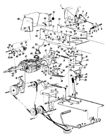 Frame Assembly parts for White Outdoor Garden Tractor 145-822-190 / 1985 from AppliancePartsPros.com