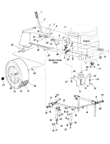 Rear Drive Assembly parts for White Outdoor Garden Tractor 145-822-190 / 1985 from AppliancePartsPros.com