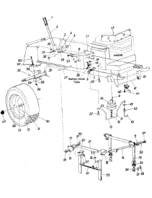 Rear Drive Assembly parts for White Outdoor Garden Tractor 145-842-190 / 1985 from AppliancePartsPros.com