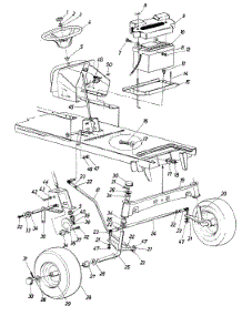Steering Assembly parts for White Outdoor Garden Tractor 145-842-190 / 1985 from AppliancePartsPros.com