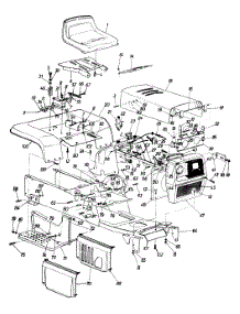 Frame Assembly, Dash & Hood parts for White Outdoor Garden Tractor 145-992-190 / 1995 from AppliancePartsPros.com