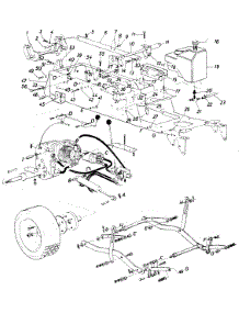 Frame Assembly parts for White Outdoor Garden Tractor 145-995-190 / 1985 from AppliancePartsPros.com