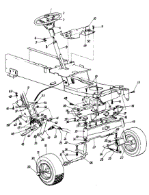 Steering Assembly parts for White Outdoor Garden Tractor 145-995-190 / 1985 from AppliancePartsPros.com