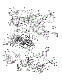 Transmission, Suspension & Gas Tank parts for White Outdoor Garden Tractor 146-992-190 / 1996 from AppliancePartsPros.com