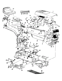 Hood, Grille & Dash parts for White Outdoor Garden Tractor 146U836H190 / 1996 from AppliancePartsPros.com