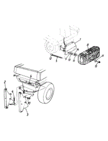 Twin Bag Grass Collector Mounting Kit parts for White Outdoor Attachment 190-073-190 / 1994 from AppliancePartsPros.com