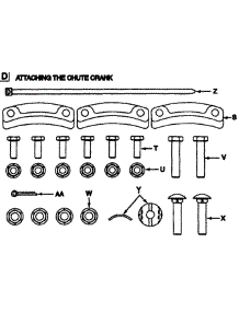 Group D-Attaching The Chute Crank parts for White Outdoor Attachment 190-621-000 / 1998 from AppliancePartsPros.com