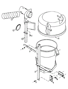 Barrel Collector (Liquid Cooled Mowers) parts for White Outdoor Attachment 190-891-190 / 1996 from AppliancePartsPros.com