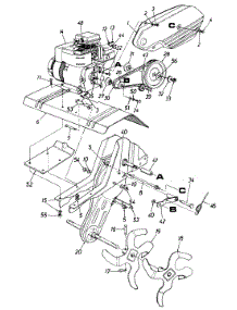 Tines & Chain Case Assembly parts for White Outdoor Tiller 213-340-190 / 1993 from AppliancePartsPros.com