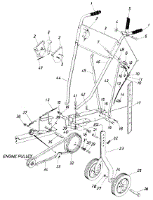 Handles & Frame Assembly parts for White Outdoor Chore Performer 215-310-190 / 1985 from AppliancePartsPros.com
