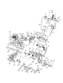 Engine And Handle Assembly parts for White Outdoor Tiller 216-035-190 / 1996 from AppliancePartsPros.com