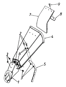 Chute Assembly parts for White Outdoor Chore Performer 246-315B190 / 1996 from AppliancePartsPros.com