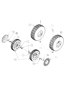 Wheel Assembly parts for White Outdoor Chore Performer 246-315B190 / 1996 from AppliancePartsPros.com