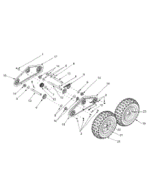 Chain Case & Wheels parts for White Outdoor Snow Blower 31AD4M3F190 / 2001 from AppliancePartsPros.com