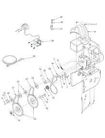 Engine & V-Belts parts for White Outdoor Snow Blower 31AD4M3F190 / 2001 from AppliancePartsPros.com