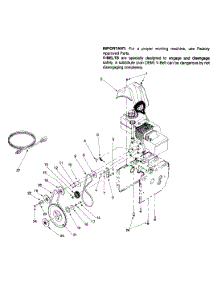 Engine And V-Belts parts for White Outdoor Snow Thrower 31AE600E382 / 1999 from AppliancePartsPros.com