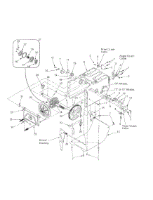 Frame & Drive Assembly parts for White Outdoor Snow Thrower 31AE6C0F022 / 2001 from AppliancePartsPros.com