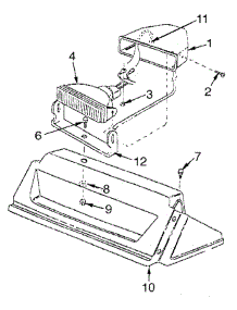 Halogen Lamp Housing parts for White Outdoor Snow Thrower 31AE983I190 / 1998 from AppliancePartsPros.com