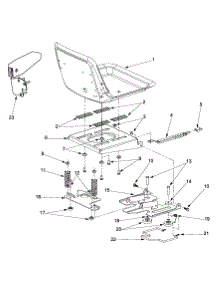 Seat Assembly parts for White Outdoor Zero-Turn Mower 53BA1A6M190 from AppliancePartsPros.com