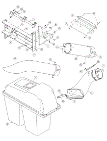 Bagger Assembly 2 parts for White Outdoor Attachment 590-302-000 from AppliancePartsPros.com