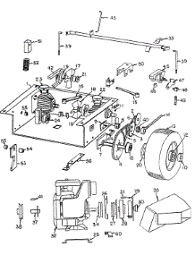 Base Assembly parts for White Outdoor Front-Mount Mower 137-001-190 / 1987 from AppliancePartsPros.com