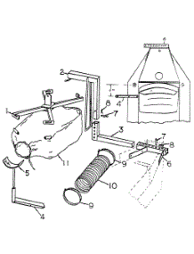 Grass Bagger parts for White Outdoor Front-Mount Mower 137-001-190 / 1987 from AppliancePartsPros.com