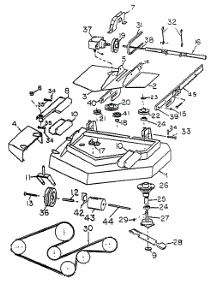 42-Inch Mower Deck (0042-T-11) parts for White Outdoor Front-Mount Mower 137-001-190 / 1988 from AppliancePartsPros.com