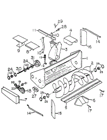 Snow Blower With Chute Lock parts for White Outdoor Front-Mount Mower 137-001-190 / 1988 from AppliancePartsPros.com