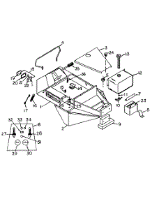 Body Assembly parts for White Outdoor Front-Mount Mower 131-002-190 / 1991 from AppliancePartsPros.com