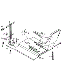 Seat Lid Assembly parts for White Outdoor Front-Mount Mower 131-002-190 / 1991 from AppliancePartsPros.com