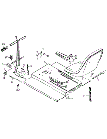 Seat Lid Assembly parts for White Outdoor Front-Mount Mower 132-002-190 / 1992 from AppliancePartsPros.com