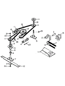 52-Inch Deck Drive parts for White Outdoor Front-Mount Mower 133-002-190 / 1993 from AppliancePartsPros.com