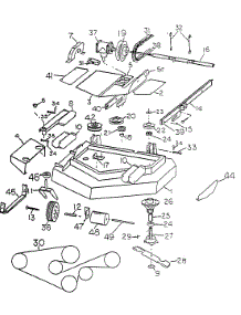 62-Inch Mower Deck (0062-T) Assembly parts for White Outdoor Front-Mount Mower 137-002-190 / 1987 from AppliancePartsPros.com