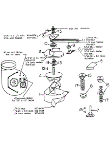Blower Assemble parts for White Outdoor Front-Mount Mower 137-002-190 / 1988 from AppliancePartsPros.com