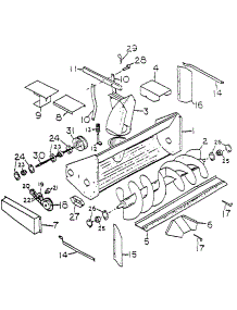 Snow Blower With Chute Lock parts for White Outdoor Front-Mount Mower 139-002-190 / 1989 from AppliancePartsPros.com