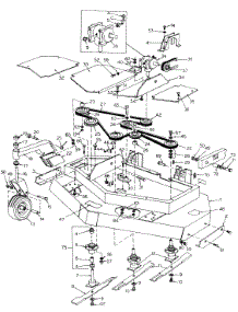 52-Inch Rear Discharge Deck parts for White Outdoor Front-Mount Mower 133-005-190 / 1993 from AppliancePartsPros.com
