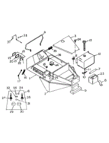 Body Assembly parts for White Outdoor Front-Mount Mower 133-006-190 / 1993 from AppliancePartsPros.com