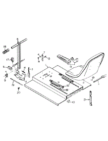 Seat Lid Assembly parts for White Outdoor Front-Mount Mower 133-006-190 / 1993 from AppliancePartsPros.com