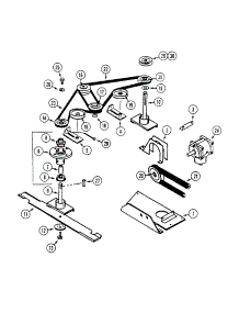 42-Inch Mower Drive parts for White Outdoor Front-Mount Mower 134-006-190 / 1994 from AppliancePartsPros.com