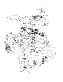 Mower Deck & Attaching Parts (52-Inch Rear Discharge) parts for White Outdoor Front-Mount Mower 134-006-190 / 1994 from AppliancePartsPros.com