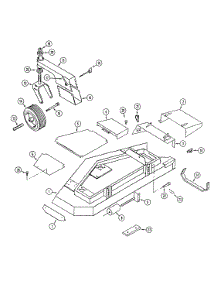 62-Inch Mower Deck & Attaching Parts parts for White Outdoor Front-Mount Mower 135-006-190 / 1995 from AppliancePartsPros.com