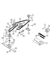62-Inch Mower Drive parts for White Outdoor Front-Mount Mower 135-006-190 / 1995 from AppliancePartsPros.com